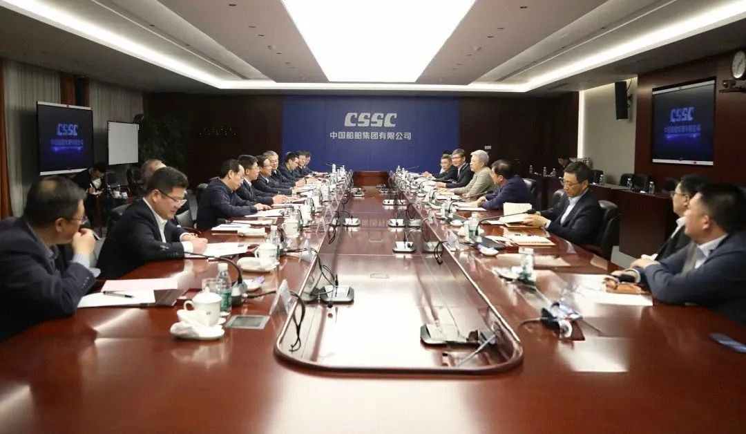 王德成率隊(duì)拜訪(fǎng)中船集團(tuán)